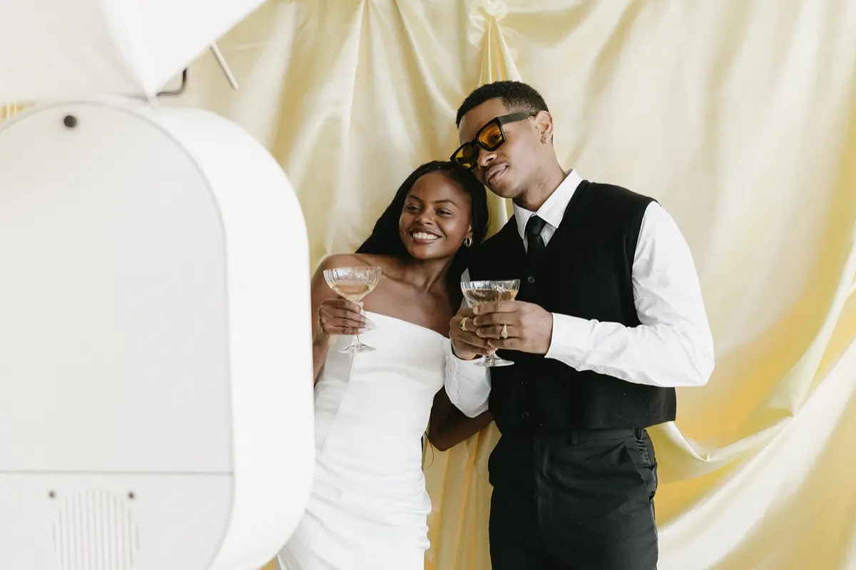 Photo booth at a Los Angeles wedding — event planning resources by Captured Celebrations