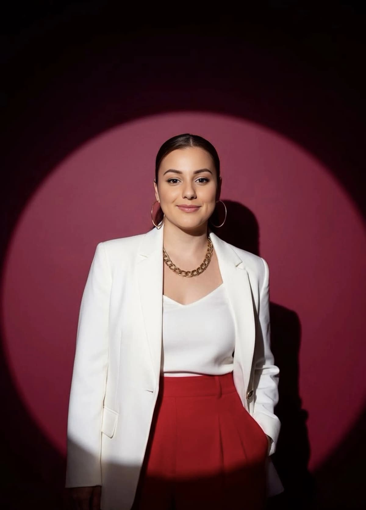 Spotlight experience photo booth dramatic lighting Los Angeles — Captured Celebrations