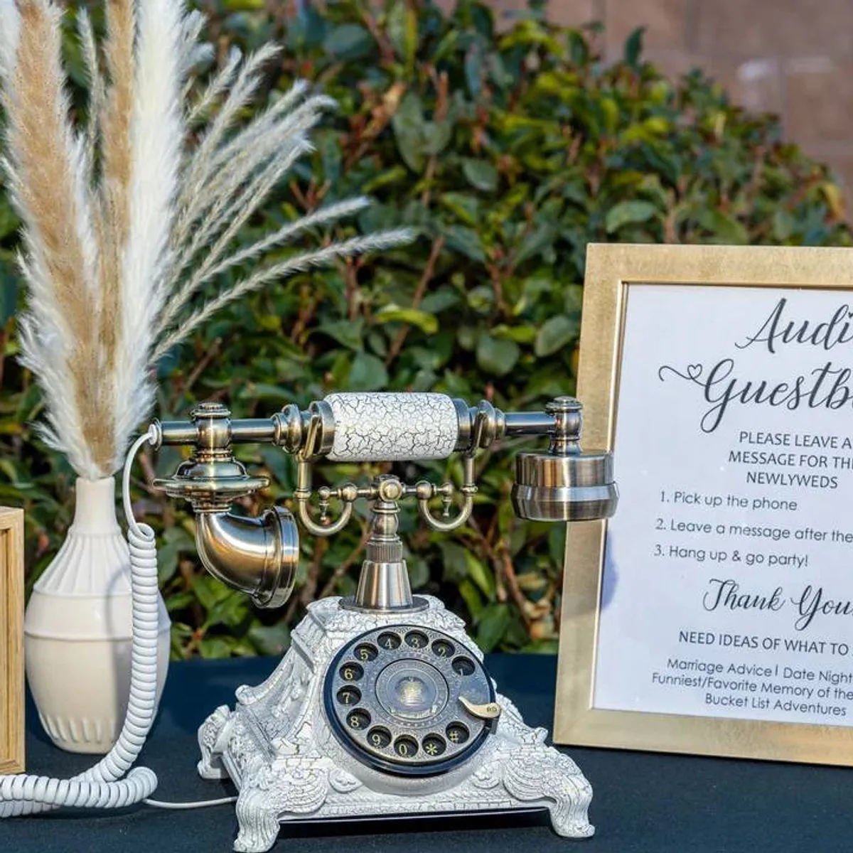 Libro de Visitas de Audio teléfono retro para bodas y quinceañeras en Los Angeles
