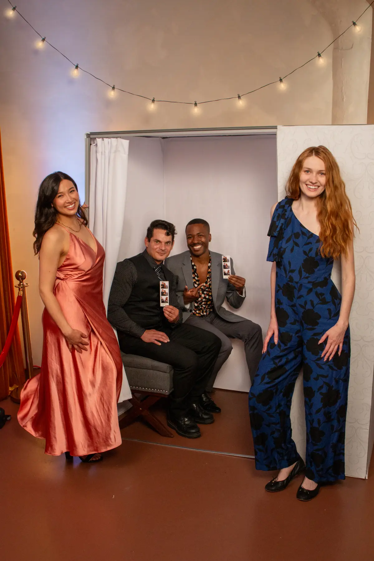 Enclosed photo booth private photo strip Los Angeles event
