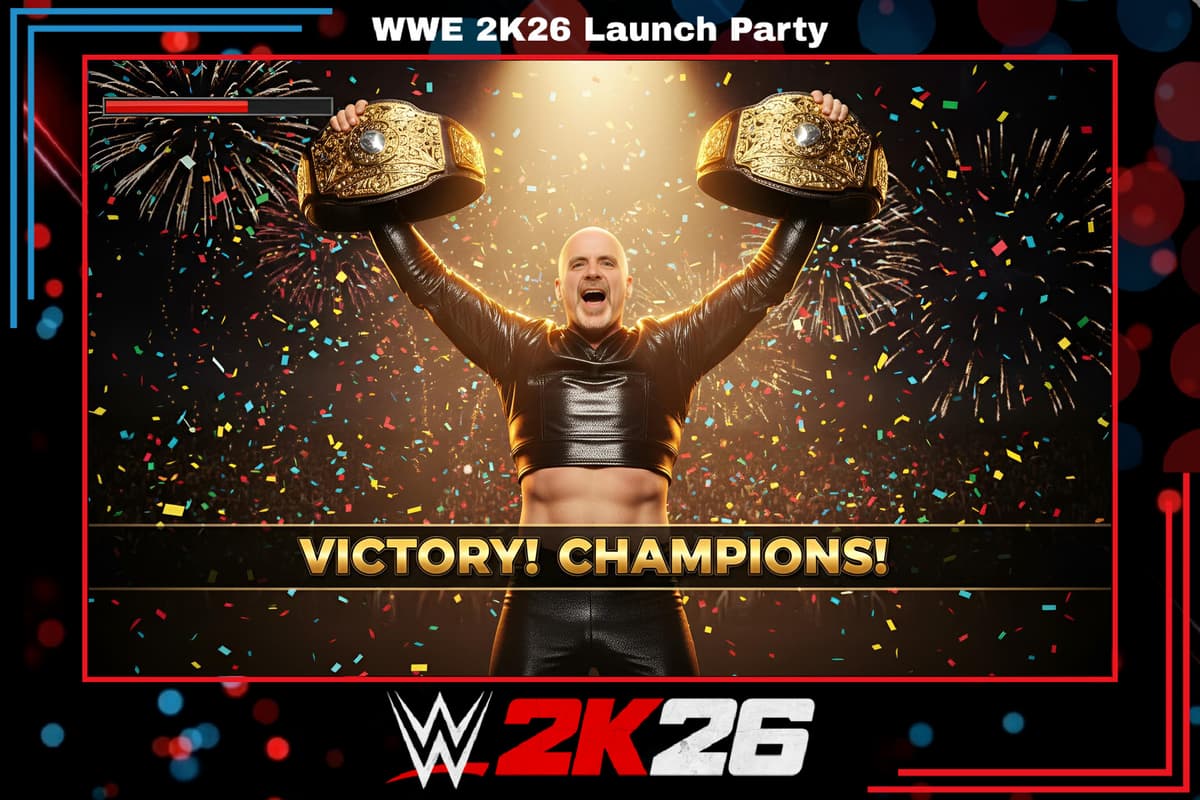 WWE 2K26 Launch Party AI photo booth activation 4