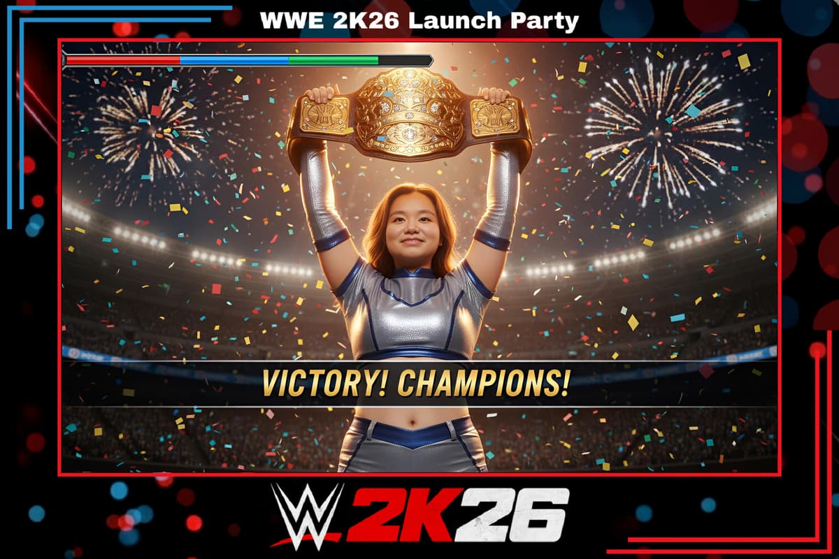 WWE 2K26 Launch Party AI photo booth activation 5