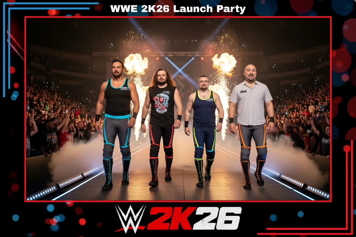 WWE 2K26 Launch Party AI photo booth activation 6