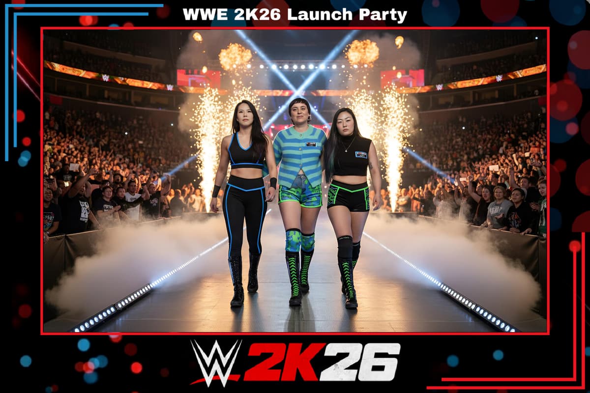 WWE 2K26 Launch Party AI photo booth activation 7