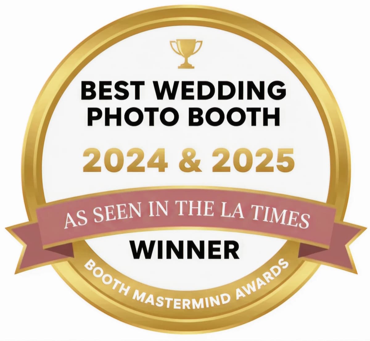 Corporate Holiday Party photo booth setup in Los Angeles — Captured Celebrations