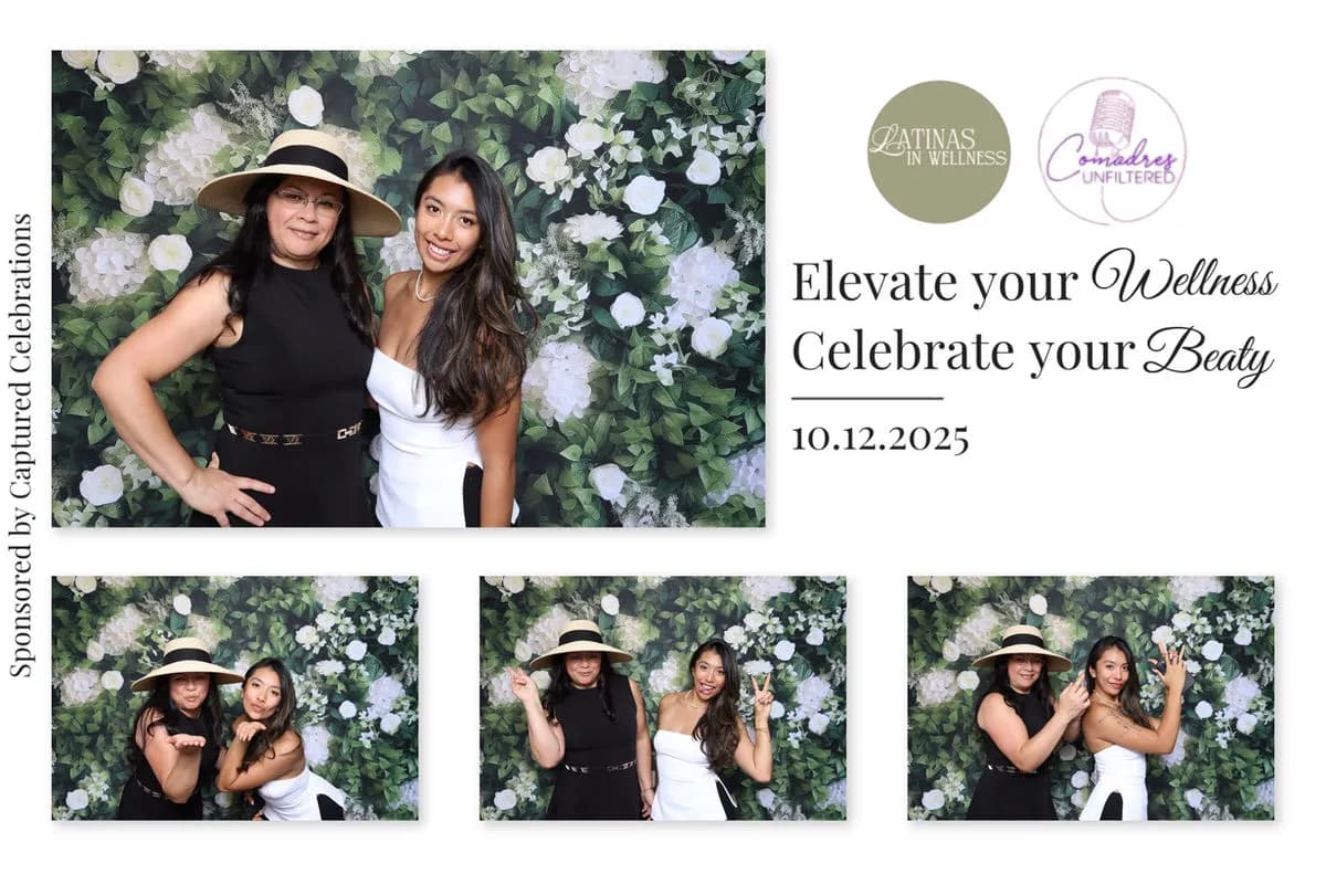Comadres Unfiltered x Latinas in Wellness photo booth event in Los Angeles