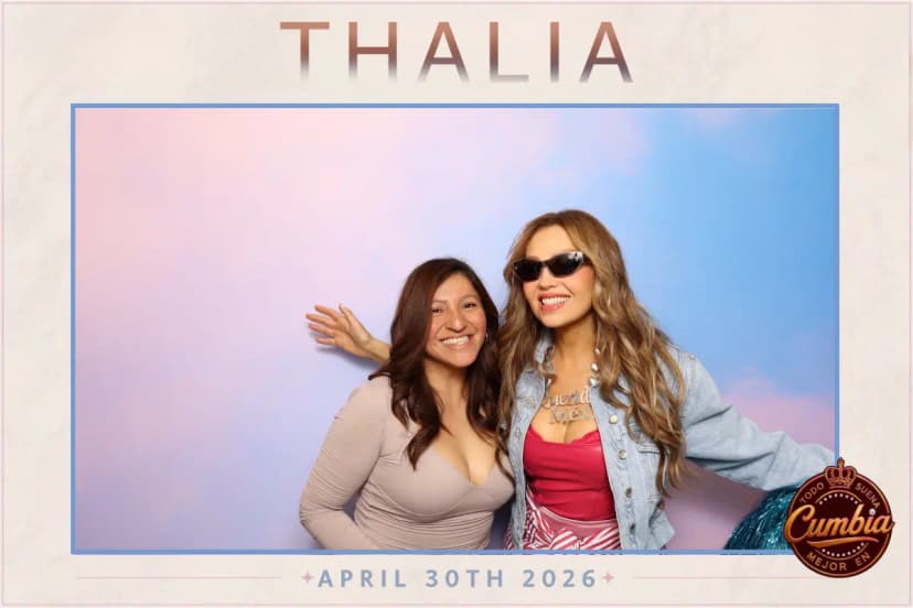Thalia Sony Music brand activation photo booth at Barnes & Noble The Grove Los Angeles April 2026