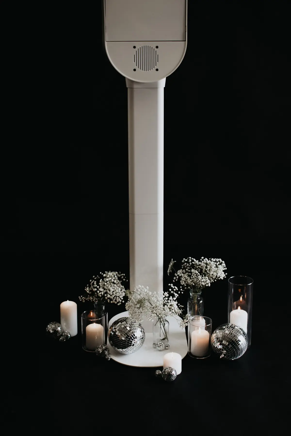 Festive outdoor photo booth moment in Los Angeles