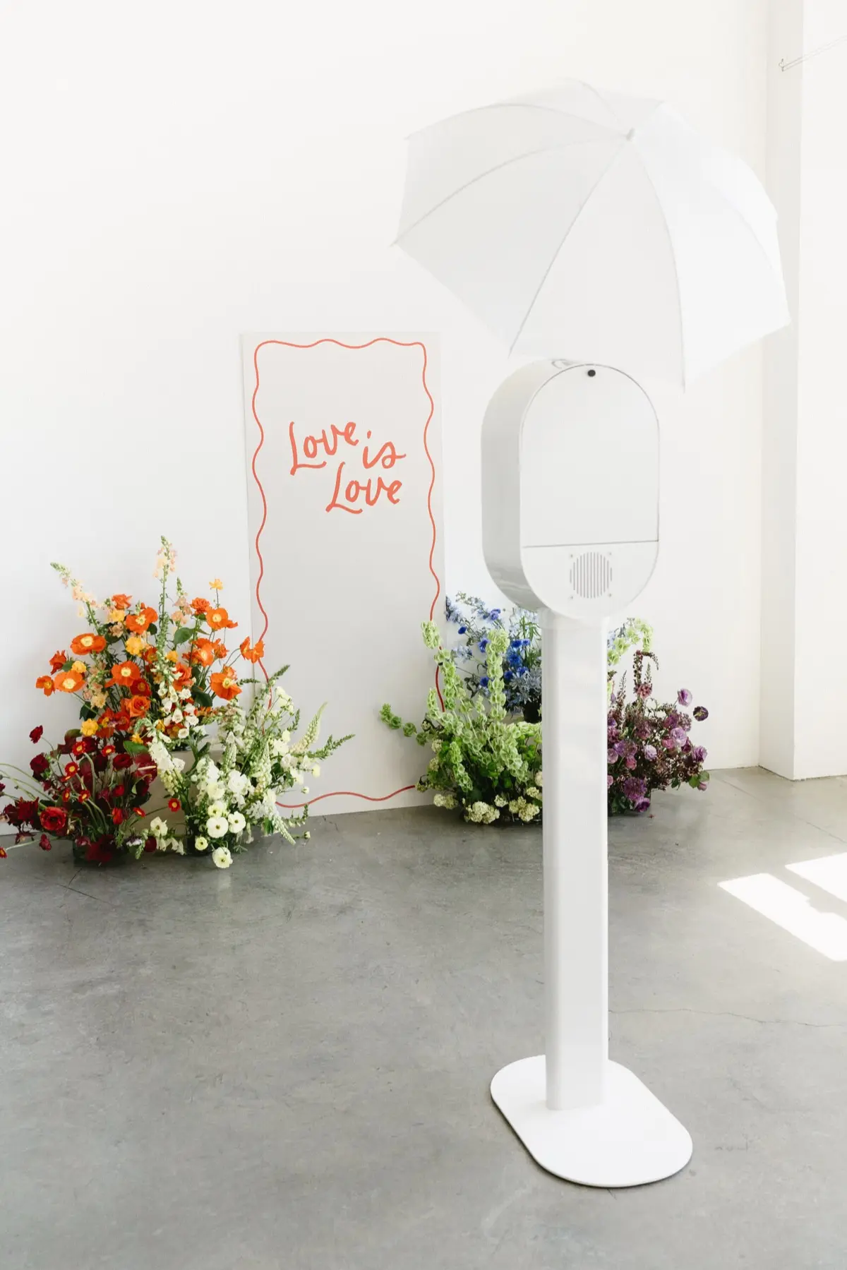 Joyful photo booth moment at outdoor Los Angeles festival