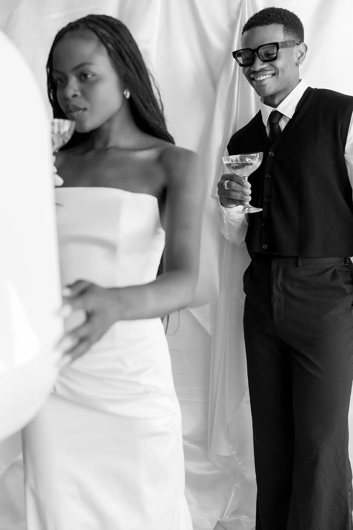 Gold metallic photo booth wedding setup in Los Angeles